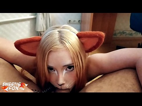 ❤️ Kitsune លេបទឹកមាត់ហើយច្របាច់ចូលមាត់នាង សិច នៅពួកយើង ☑